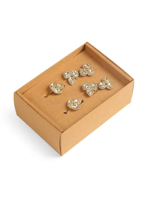 Napkin Rings - Gold Tone Set of 4