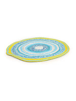 Placemat - Blue and Yellow Abstract Beaded
