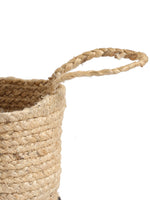 Multi-Utility Jute basket with Black Bottom