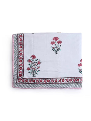 Cypress Bouquet - Birds In Pink Hand Printed