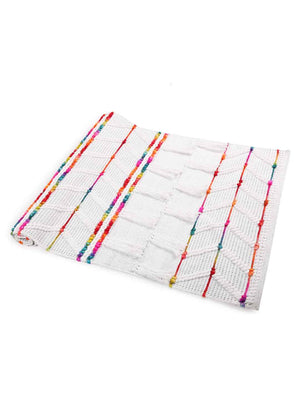 Handwoven Pit Loom Multicolor Rug