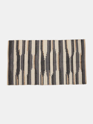 Blue And Off White Dari With Golden Details