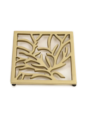 Trivet - Matt Gold Tree Design