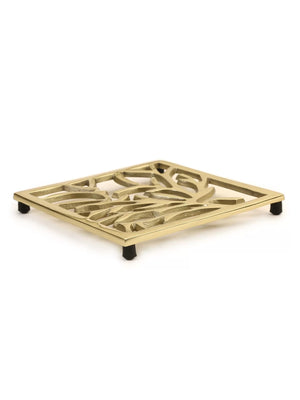 Trivet - Matt Gold Tree Design