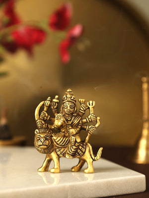 Brass Statue - Durga Devi