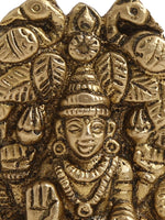 Brass Statue - Laxmi Ganesha with Peacock