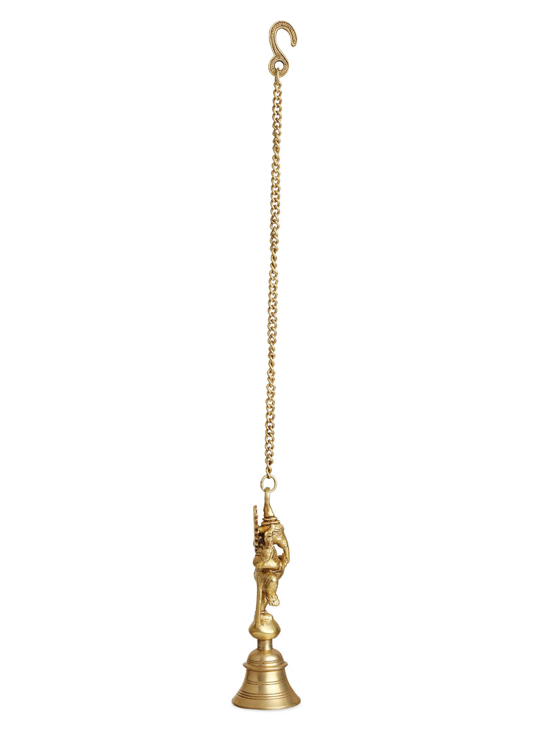 Bell - Brass Dancing Ganesha Cell With Chain