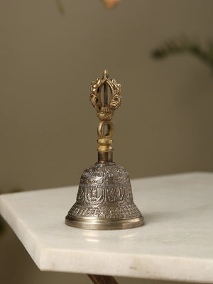 Bell - Dorjee Design Hand Bell in Brass