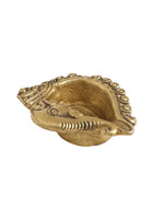 Brass Diya Ganesha Conch Design