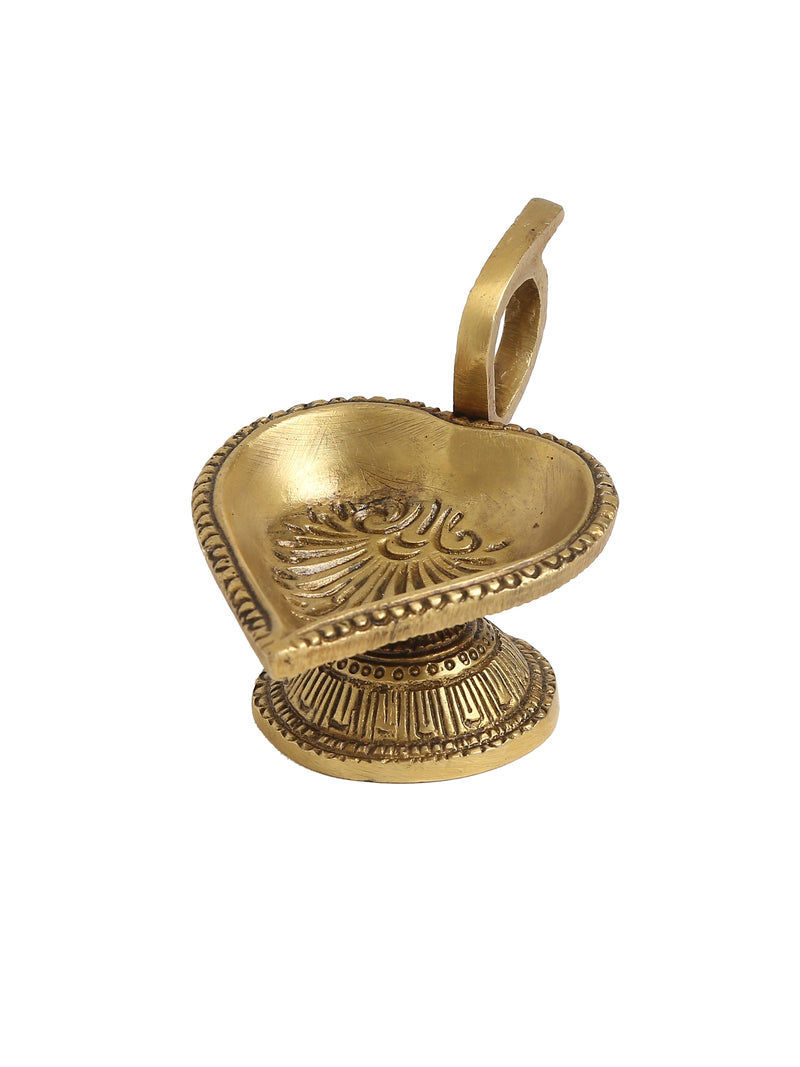 Brass Diya Paan Leaf shape