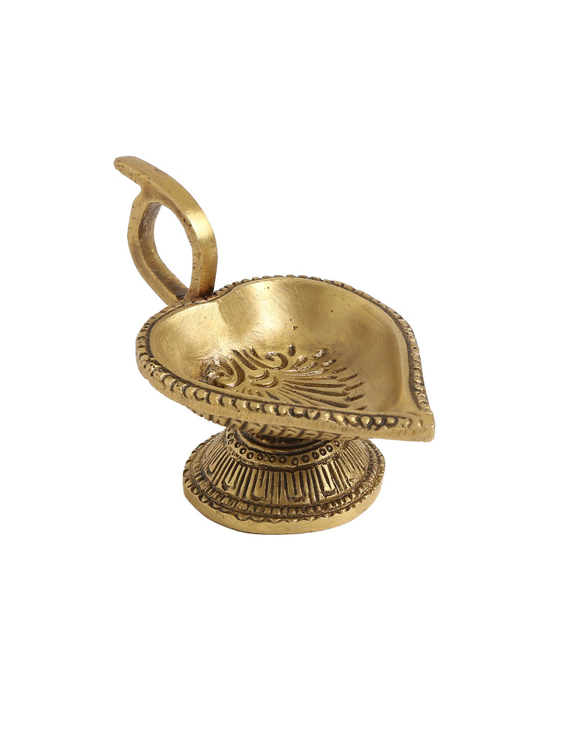 Brass Diya Paan Leaf shape