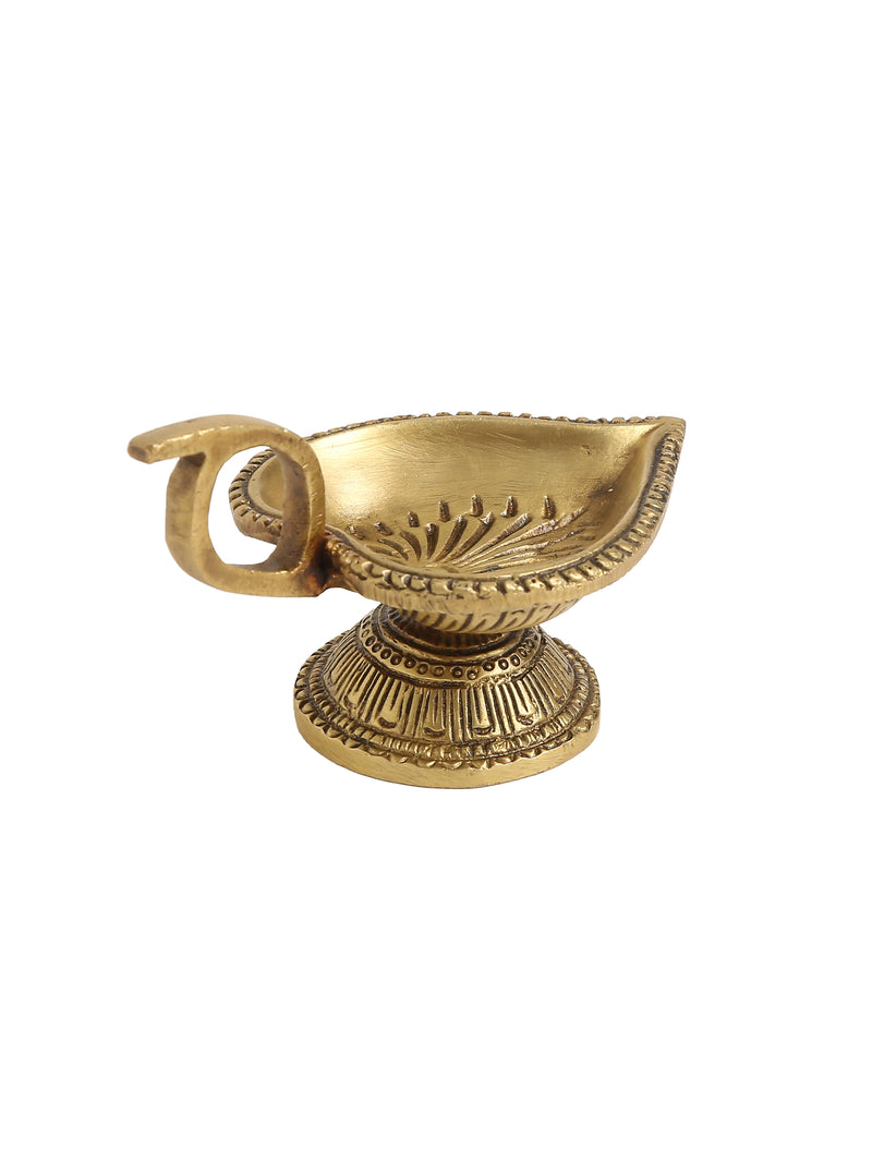 Brass Diya Paan Leaf shape