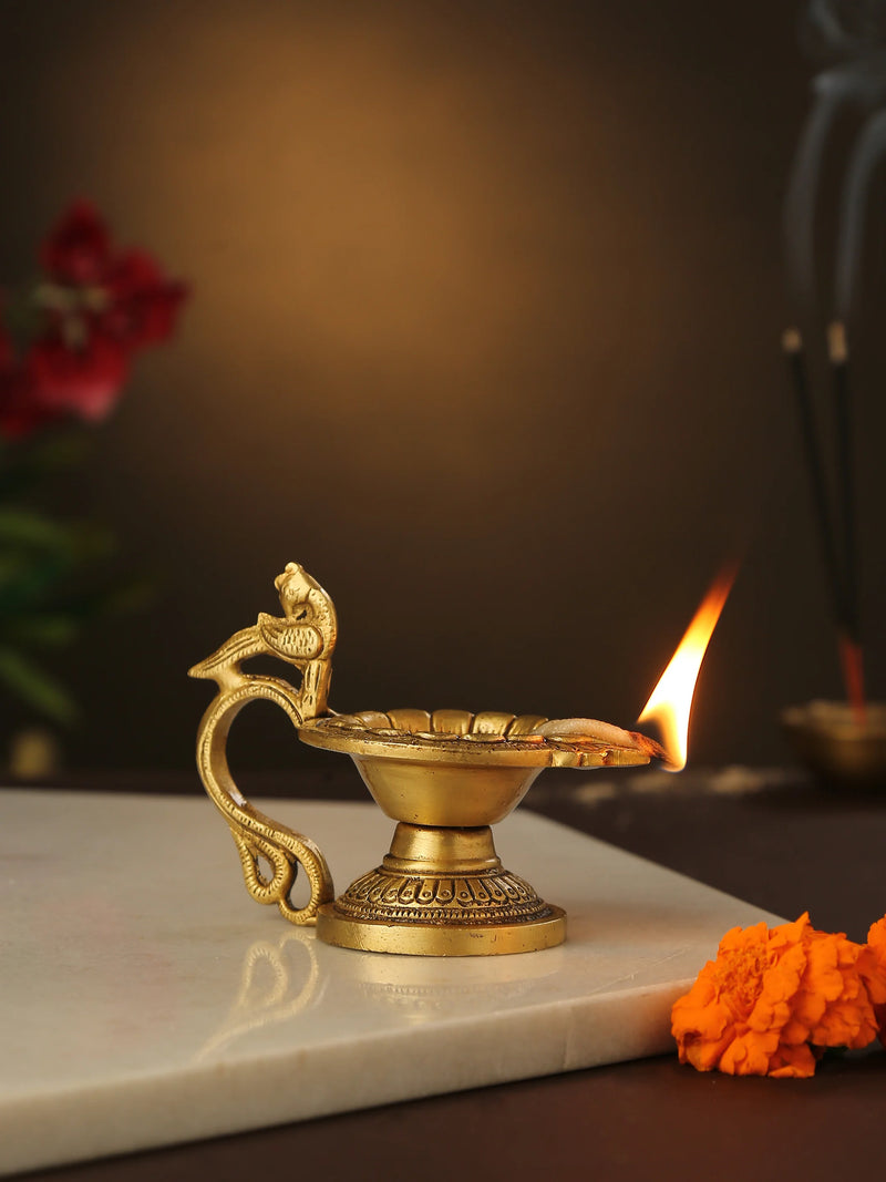 Diya - Brass Bird