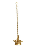 Diya - Peacock Hanging Diya With Four Side Lamp And Chain