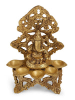 Diya - Brass Ganesha Lamp With Base
