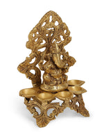 Diya - Brass Ganesha Lamp With Base