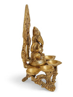 Diya - Brass Ganesha Lamp With Base