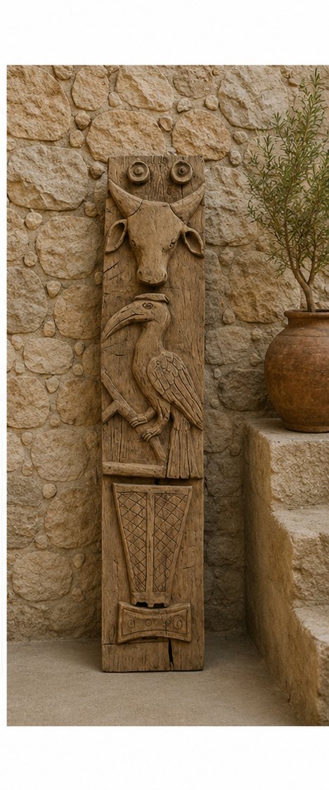 Handcrafted Wooden Tribal Mask naga panel