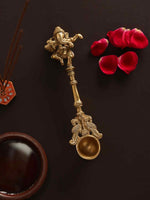 Brass Spoon - Ganesha Havan Spoon In Brass