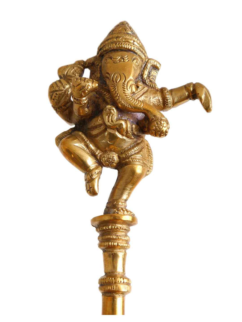 Brass Spoon - Ganesha Havan Spoon In Brass