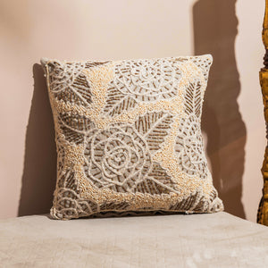 Auric Elegance Cushion Cover