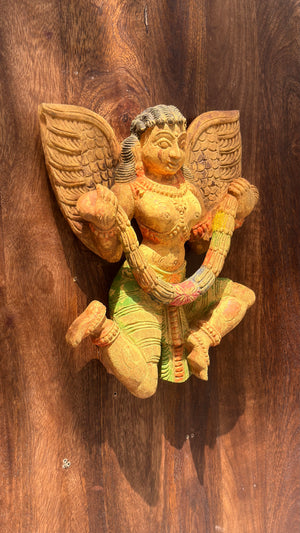 Handcrafted Wooden Gandharva