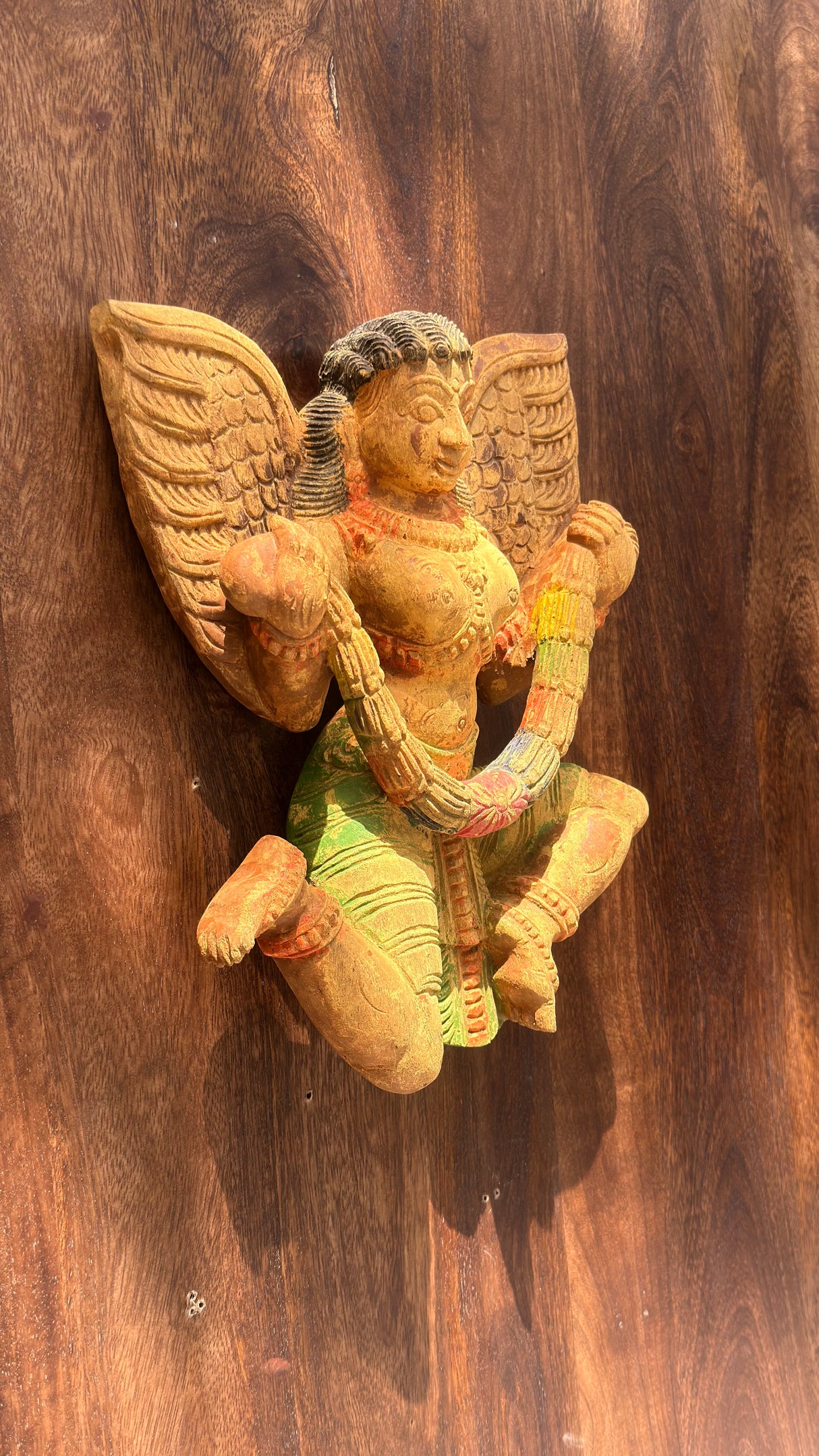 Handcrafted Wooden Gandharva