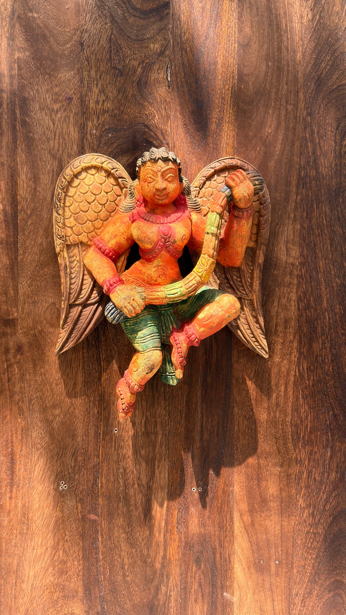 Handcrafted Wooden Gandharva