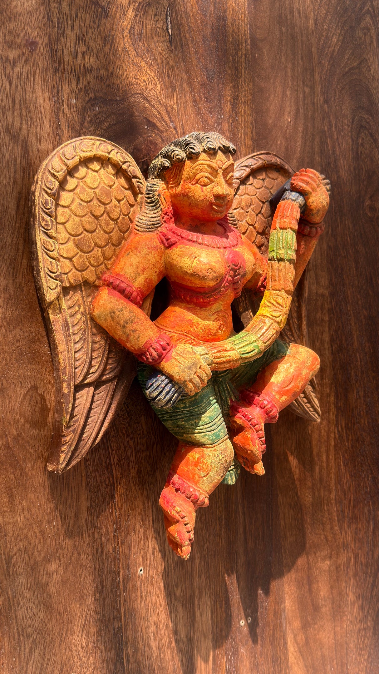 Handcrafted Wooden Gandharva