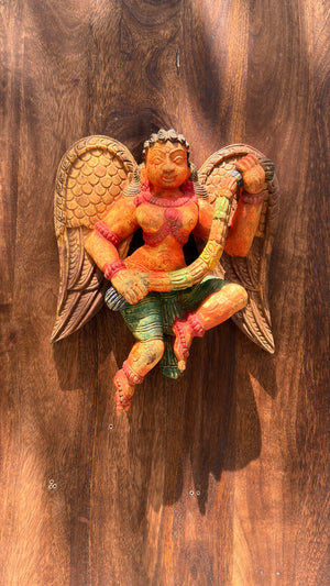 Handcrafted Wooden Gandharva