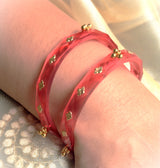 Ruhani  Brass leaf And Small Bell Bangles