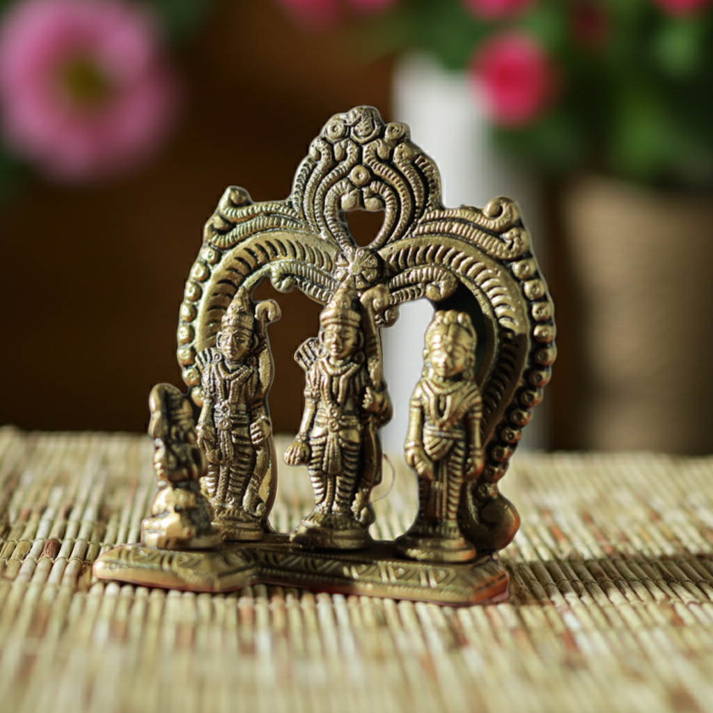 Brass Intricately Carved Ram Darbar