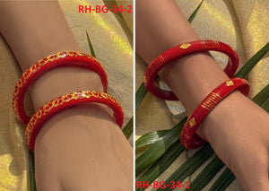 Rajshree Shakha Pola red bangles