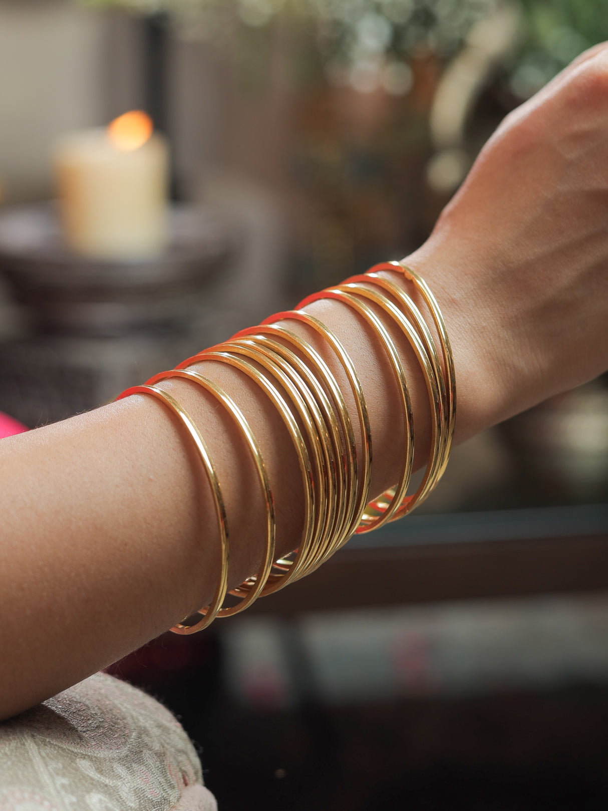 Lisa Brass plated bangles