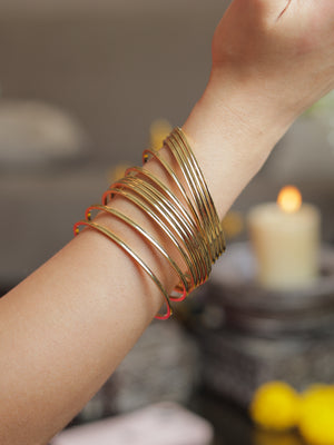 Lisa Brass plated bangles