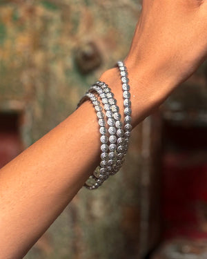Noor Elegant german Silver Bangles