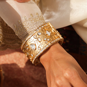 Zarin Royal Polki Heritage Kada