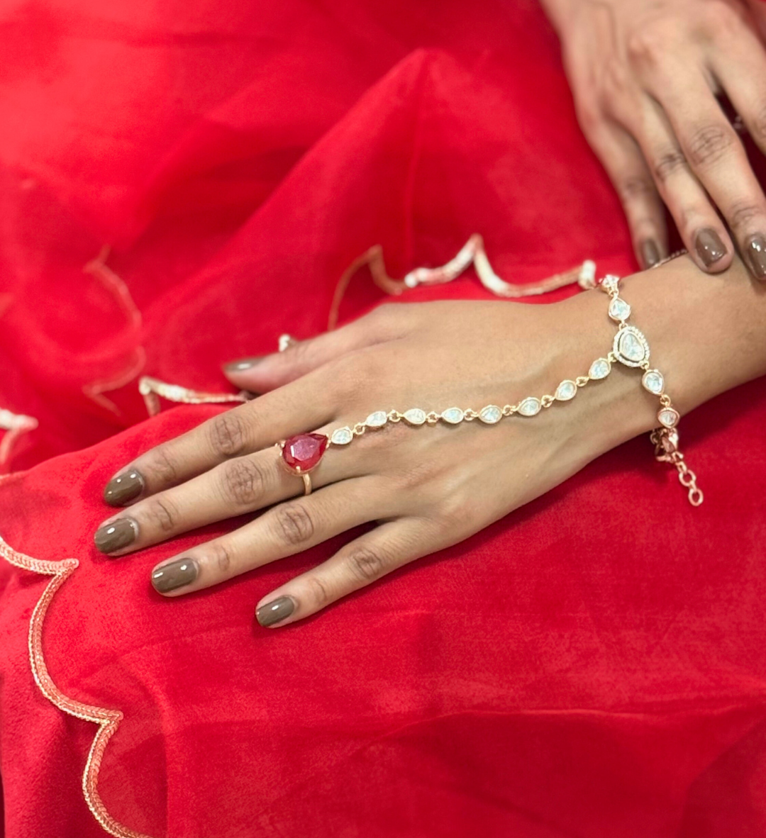 Kalyani Hand Harness Bracelet with Ring