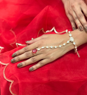 Kalyani Hand Harness Bracelet with Ring
