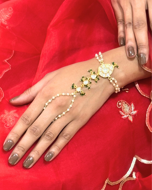 Madhumati Hand Harness Bracelet with Ring