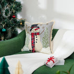 Snowman Christmas Cushion