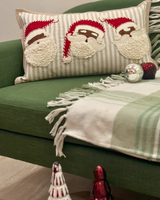 Santa Face Trio Cushion Cover