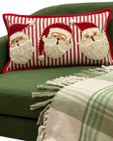 Santa Face Trio Cushion Cover