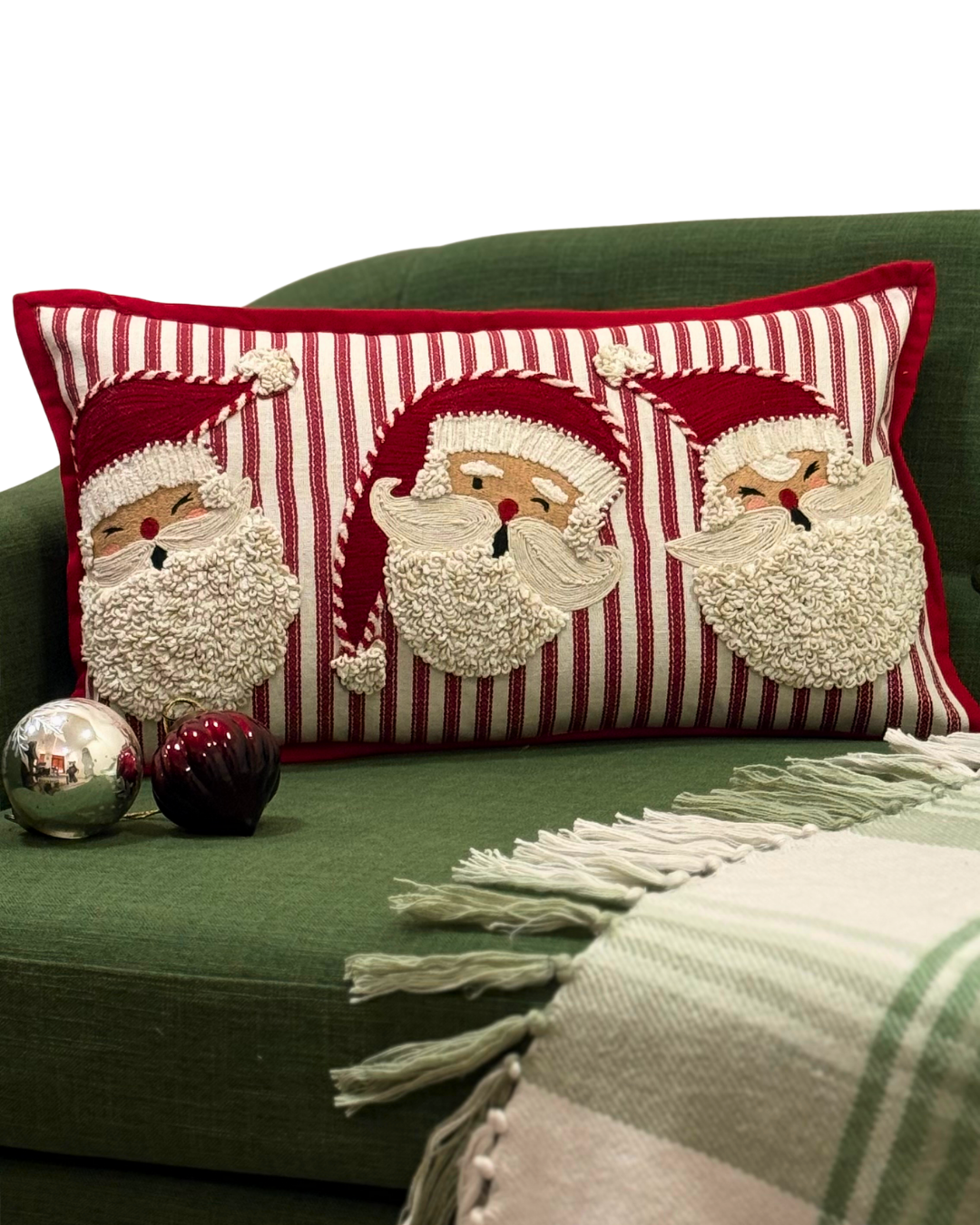 Santa Face Trio Cushion Cover