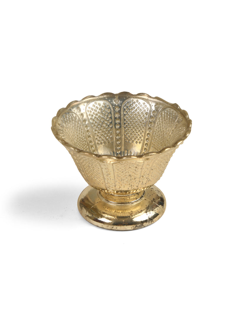 Mercury Glass Decorative Bowl