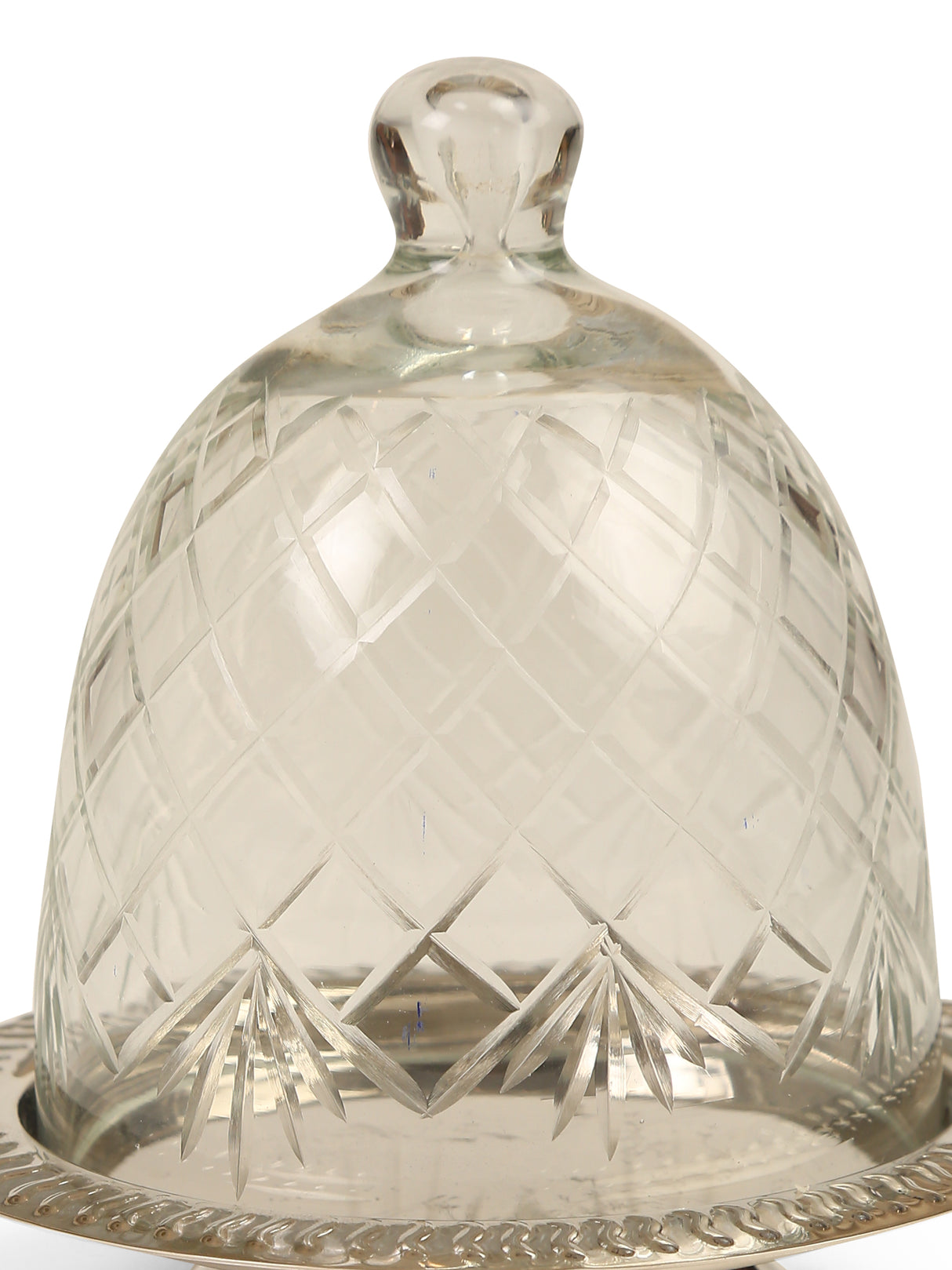 Round Cake Plate with Glass Dome