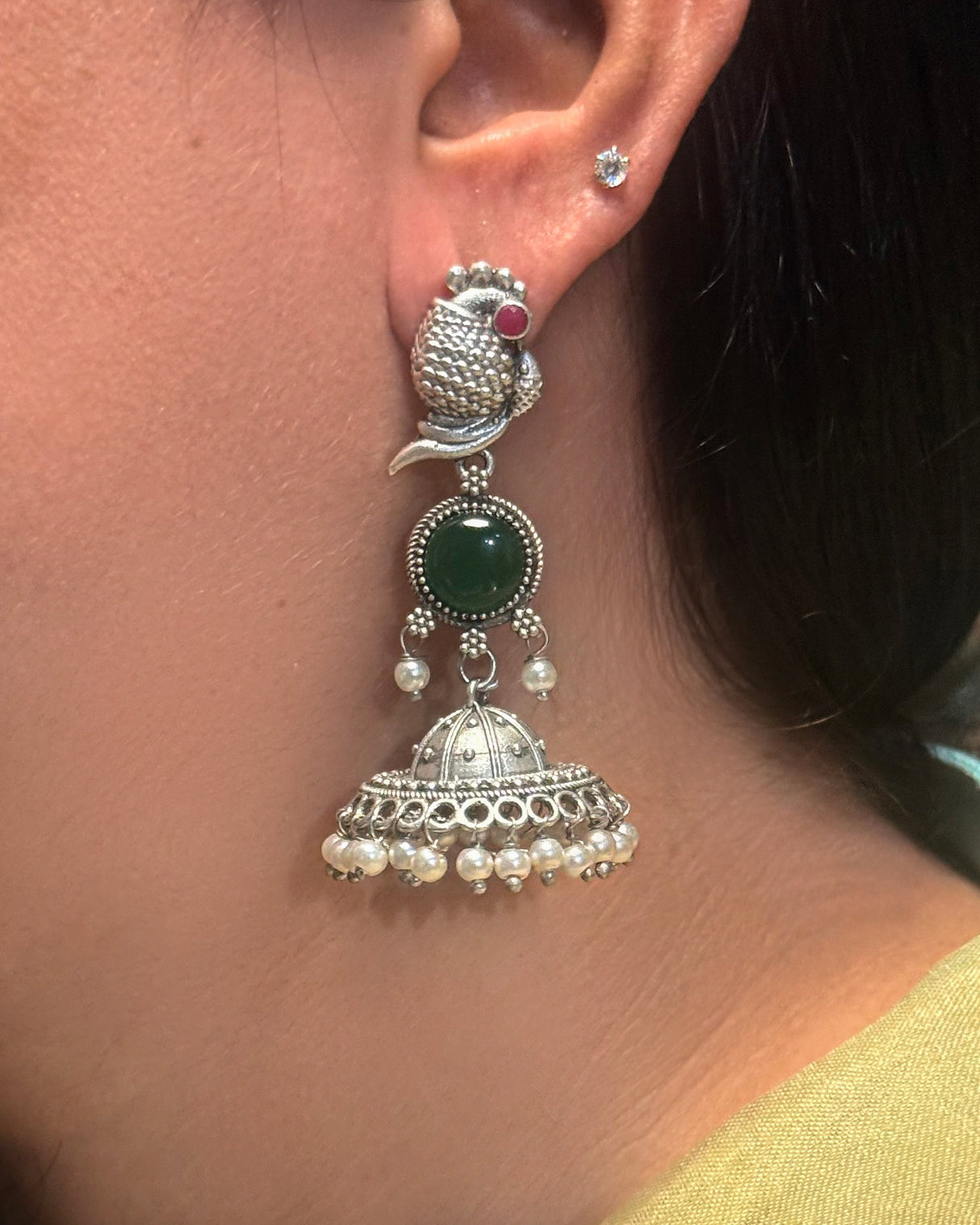 Pankhuri Peacock design Jhumka