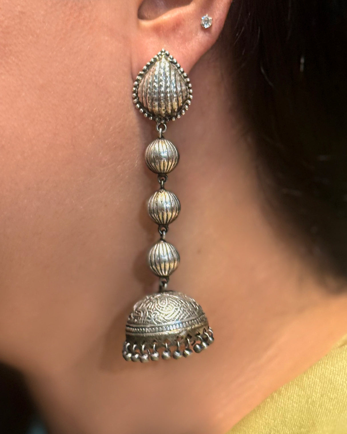 Nazia Three tier Long Jhumka