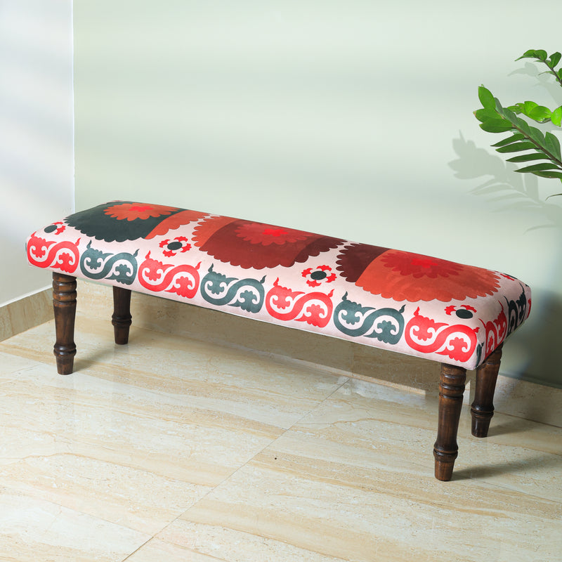 Suzzani Printed Bench