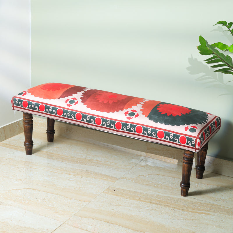 Suzzani Printed Bench